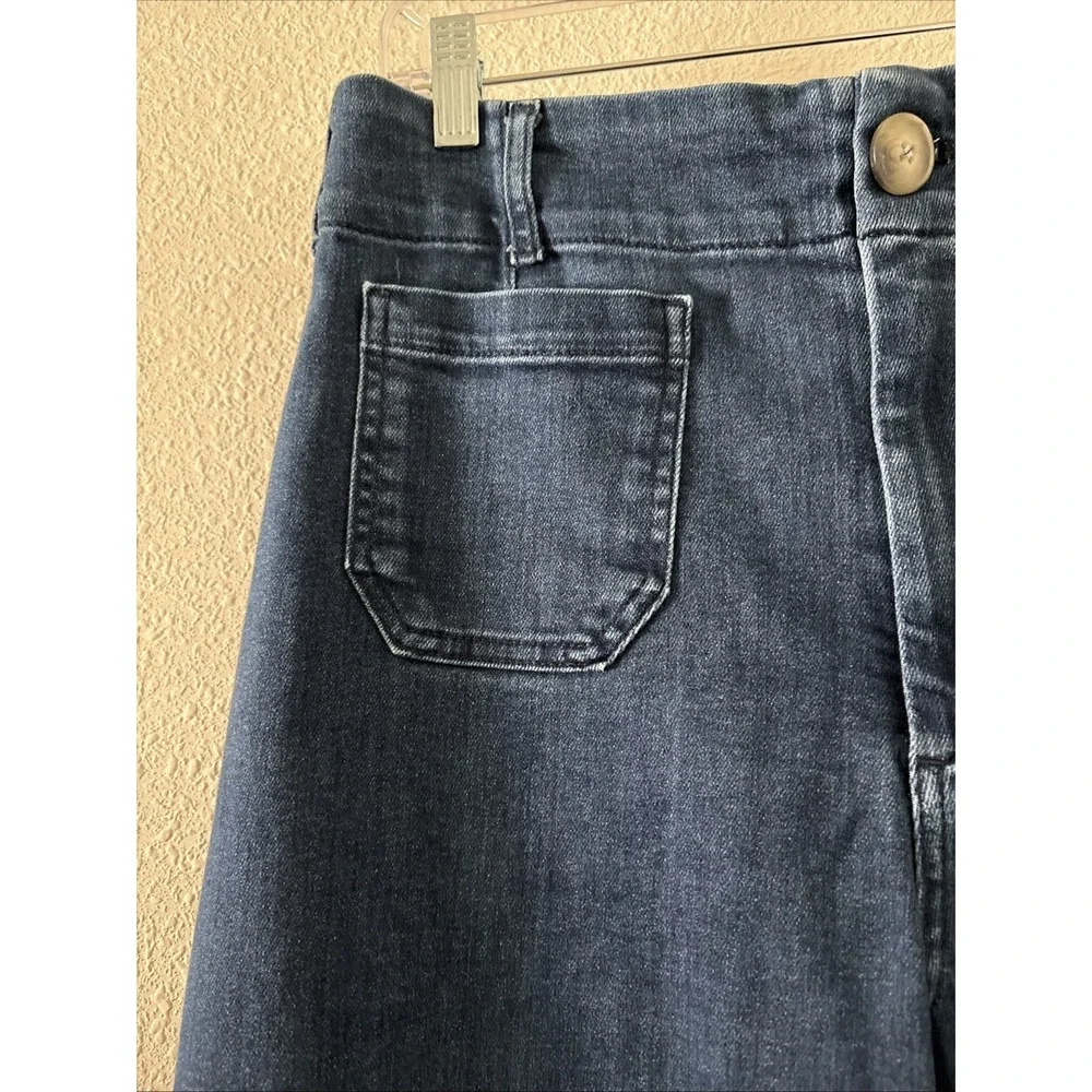 Maeve Colette Crop High-Rise Wide-Leg Jeans Size 30 Anthropologie - Picture 4 of 15